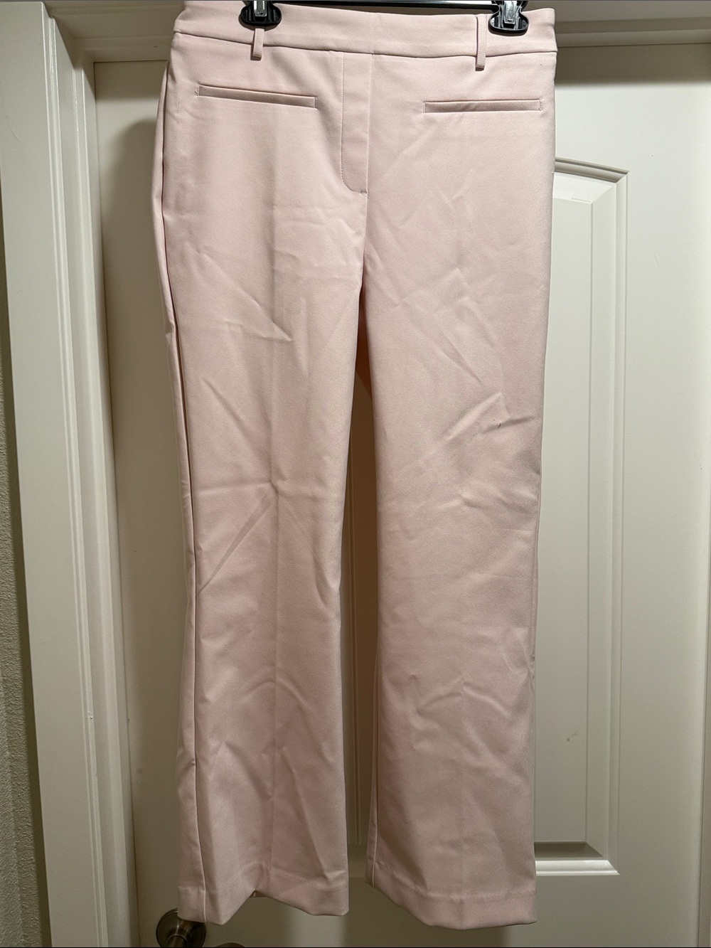 Rachel Zoe Blush Pink hi-rise flare leg Dress Pants